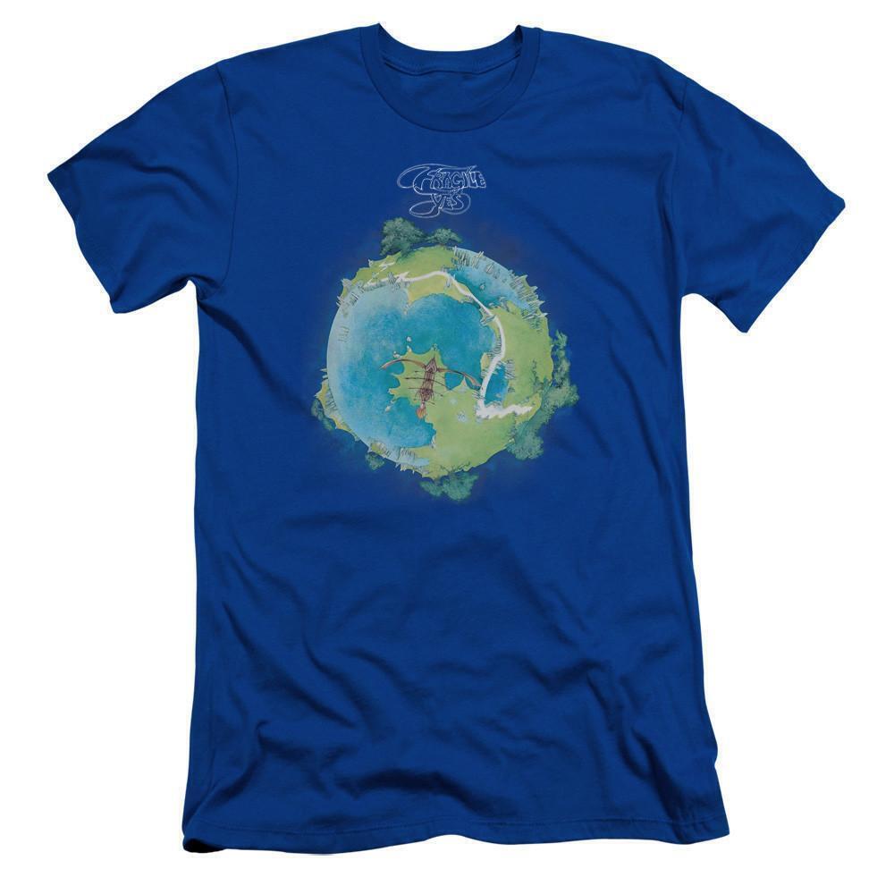 Yes Fragile Cover Ss Adult 301 T Shirt Royal Blue